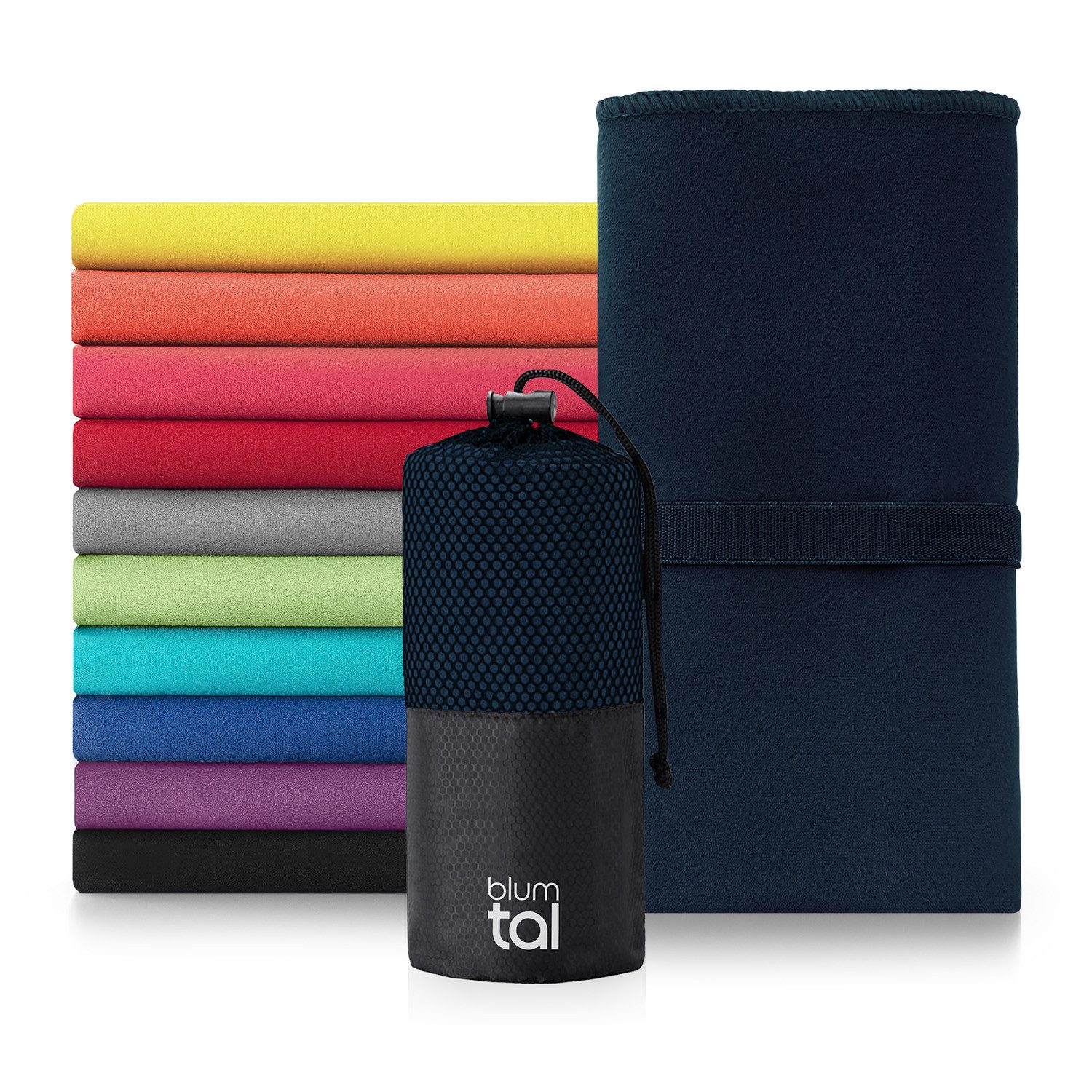 Blumtal Sporthandtuch Mikrofaser Handtuch - kompakte Mikrofaser Handtücher, günstig online kaufen
