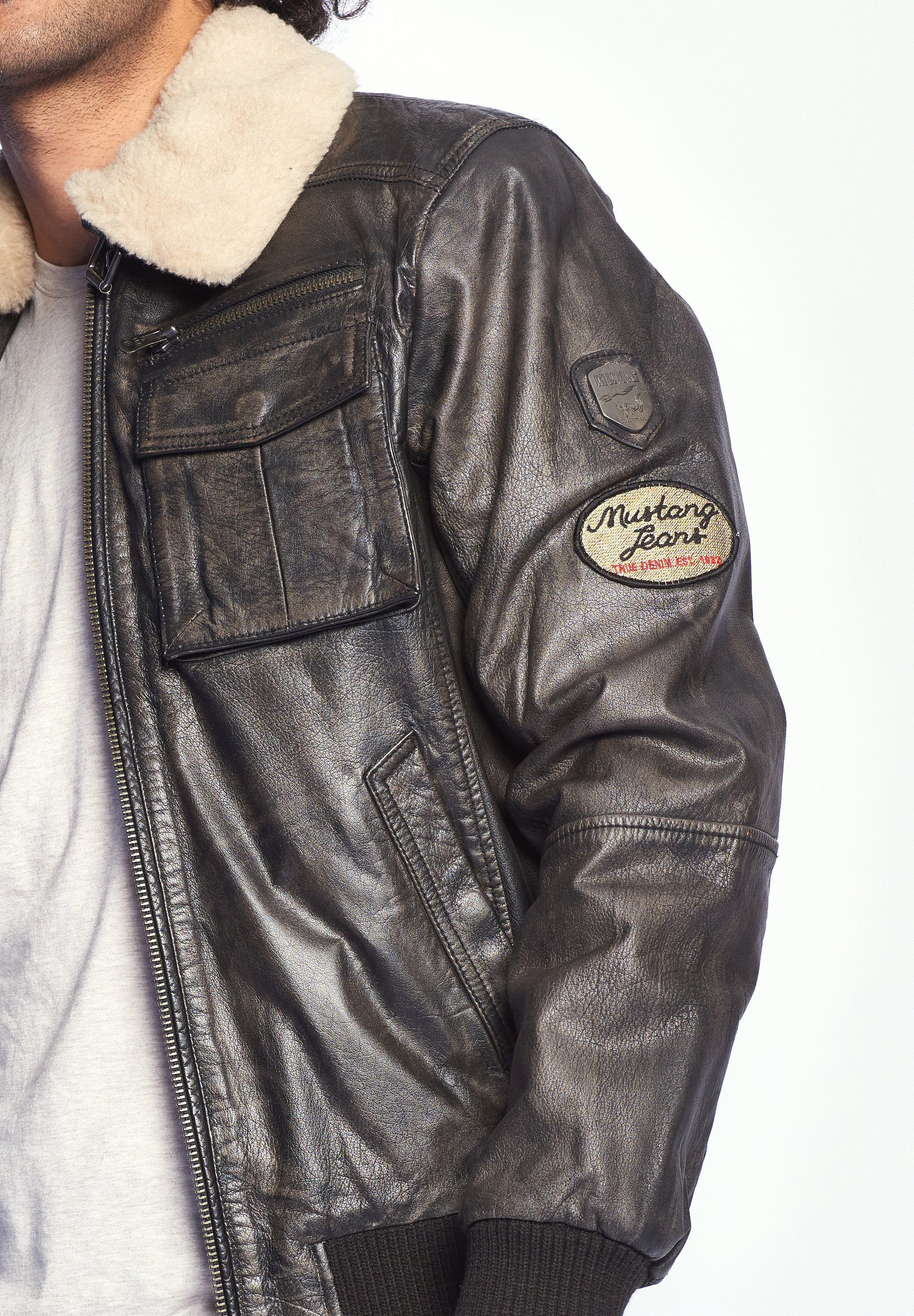 MUSTANG Lederjacke Karlstad günstig online kaufen