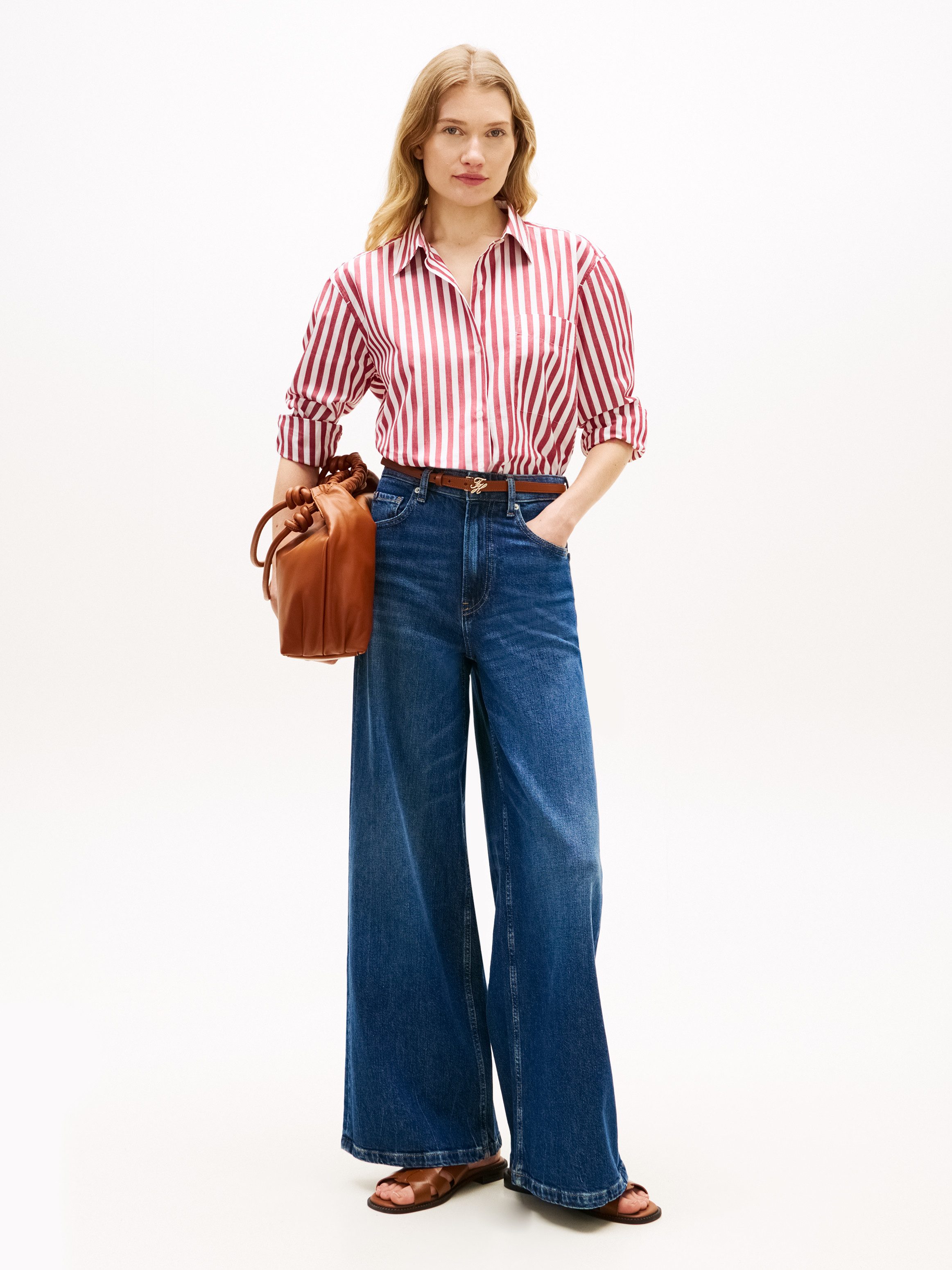 Tommy Hilfiger Langarmbluse ESS POPLIN EASY FIT SHIRT Baumwolle