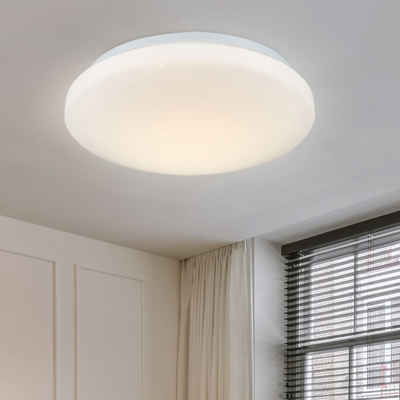 etc-shop LED Deckenleuchte, LED-Leuchtmittel fest verbaut, Warmweiß, Deckenleuchte Lampe Schlafzimmerleuchte Küchenlampe