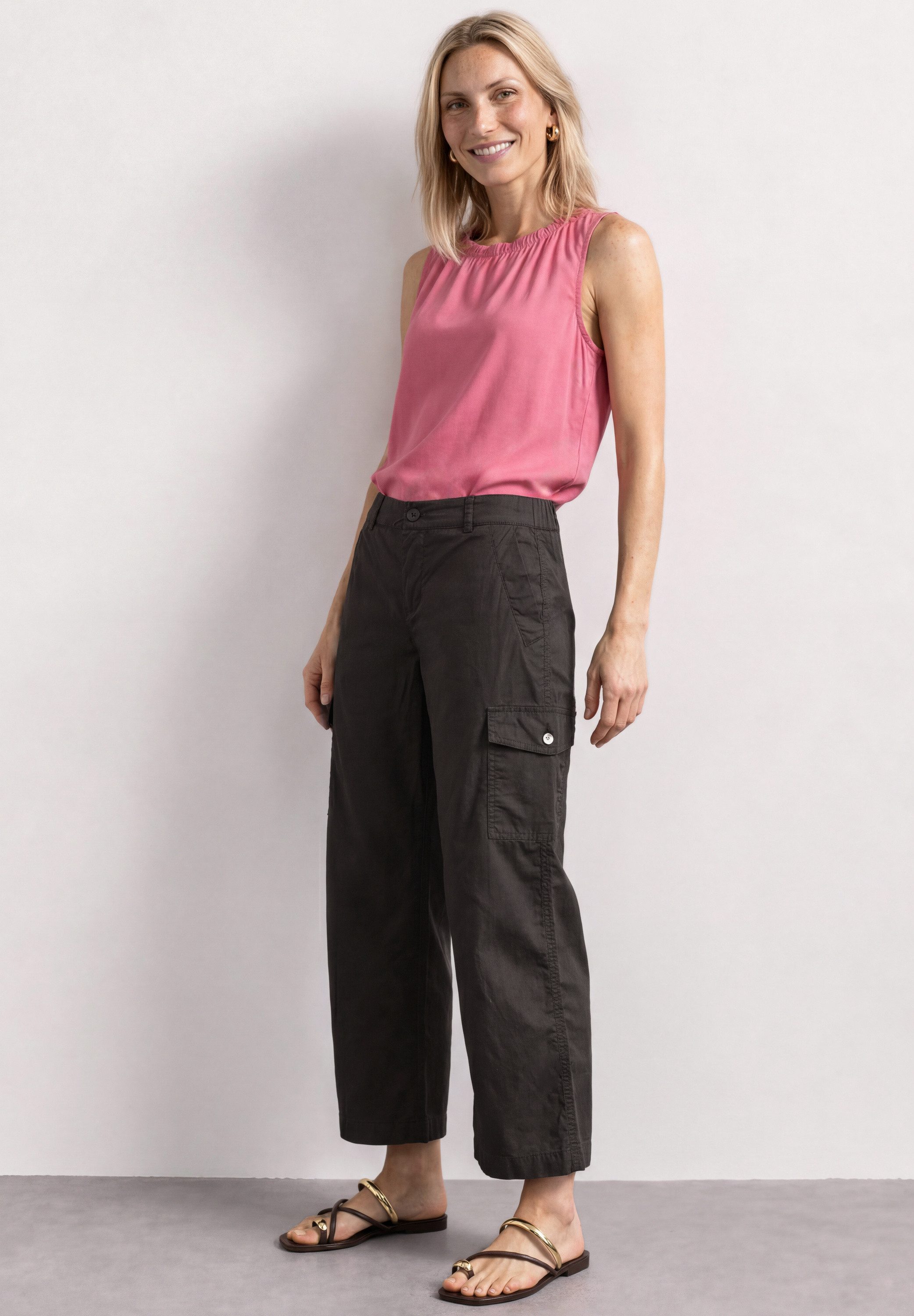 STREET ONE Stoffhose im Cargo-Style