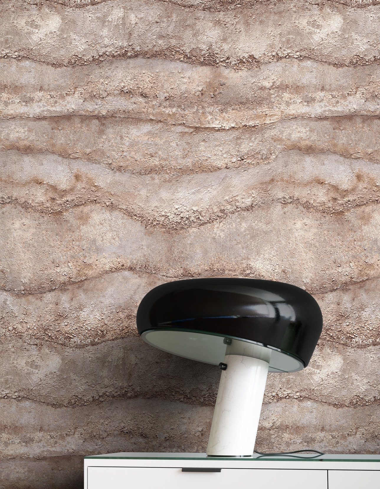 Newroom Vliestapete, Kupfer Tapete Modern Stein - Steintapete Steinoptik Gr günstig online kaufen