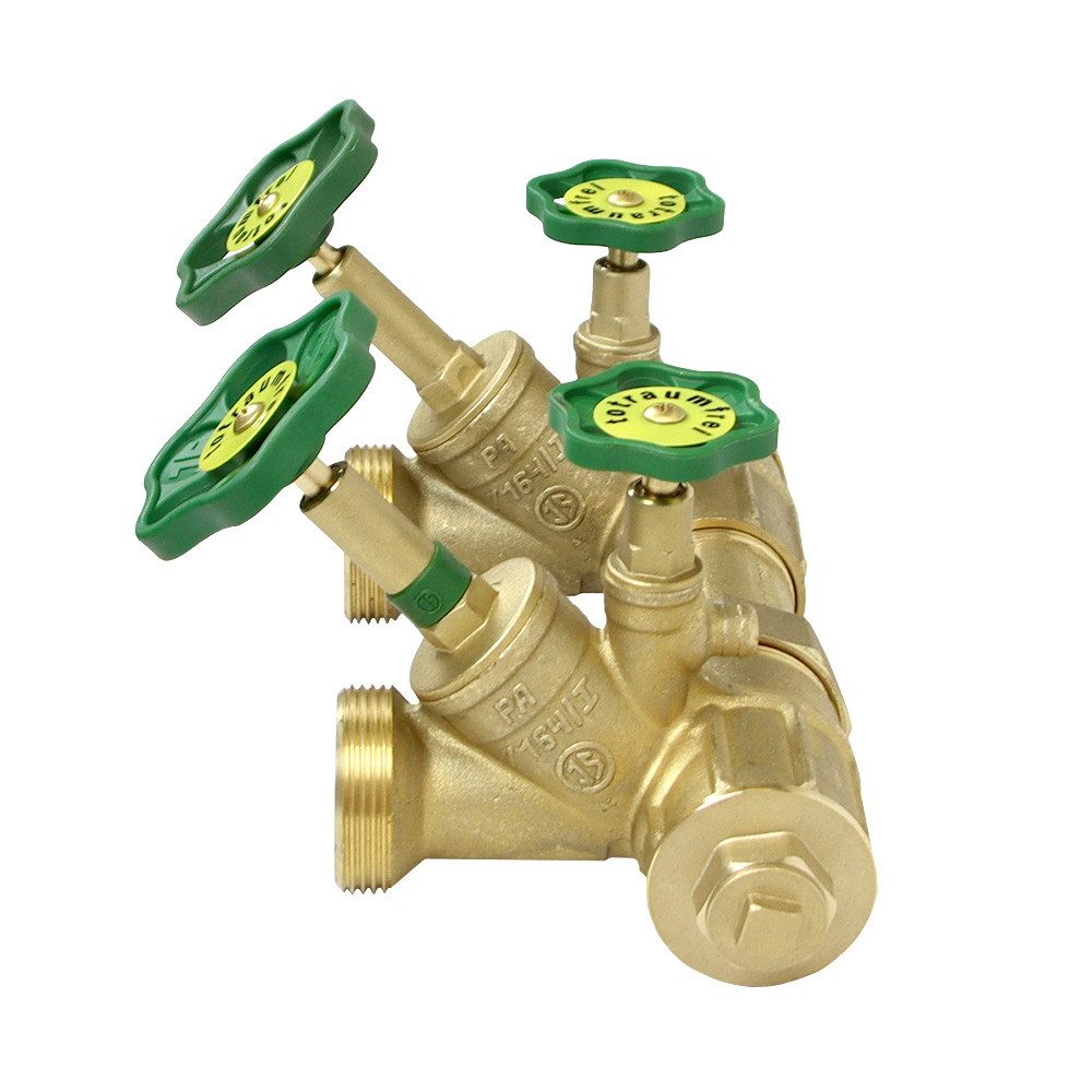 Schlösser Absperrventil ATV-Kompaktwasserverteiler 1 1/4" x 1 1/2" steigende Spindel 2-Fach