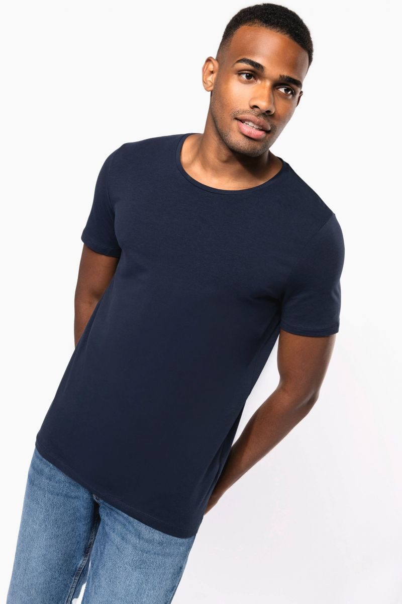 Kariban Rundhalsshirt Kurzarm-T-Shirt mit Rundhalsausschnitt