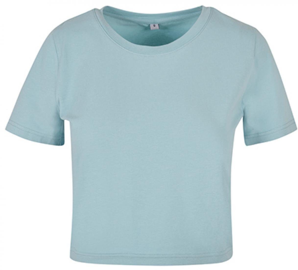 Build Your Brand Rundhalsshirt Damen Cropped günstig online kaufen