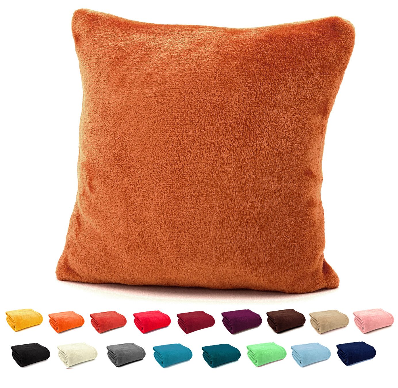 heimtexland Dekokissen Flanell Soft Kuschelkissen Plüsch Kissenbezug, super günstig online kaufen