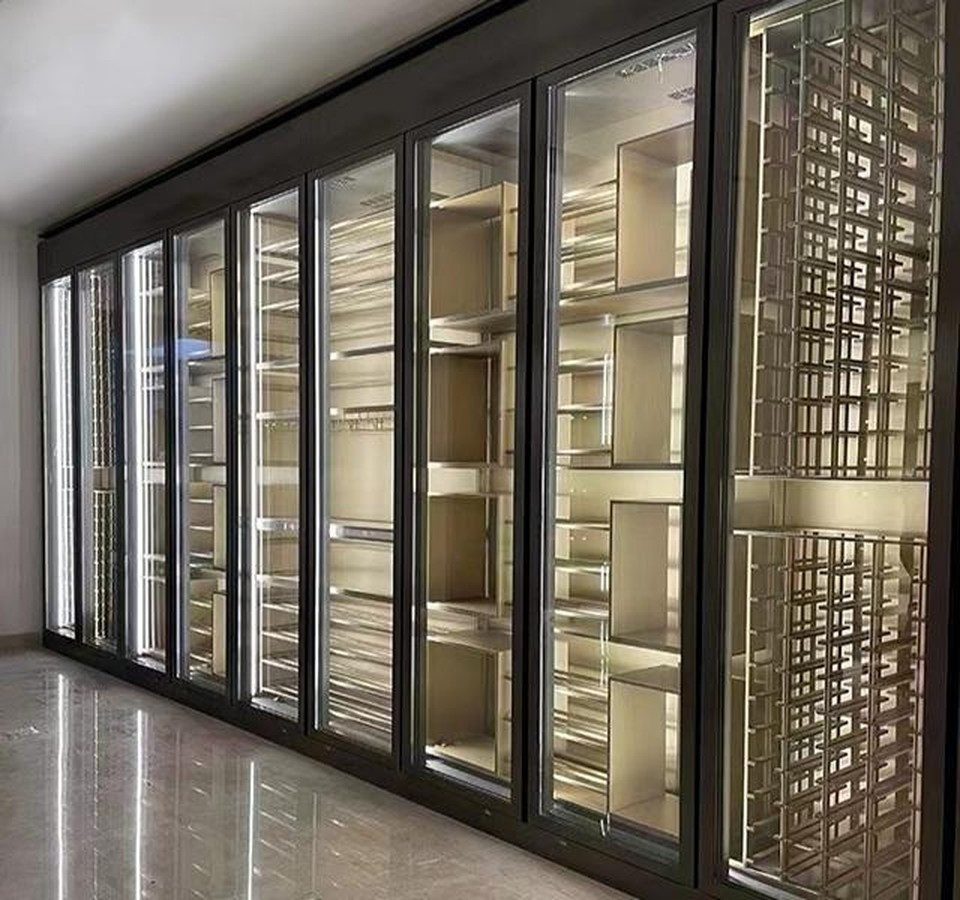 Xlmoebel Weinschrank Weindisplay Weinschrank Flaschenregal Weinkühlschrank (1-St) Made in Europa