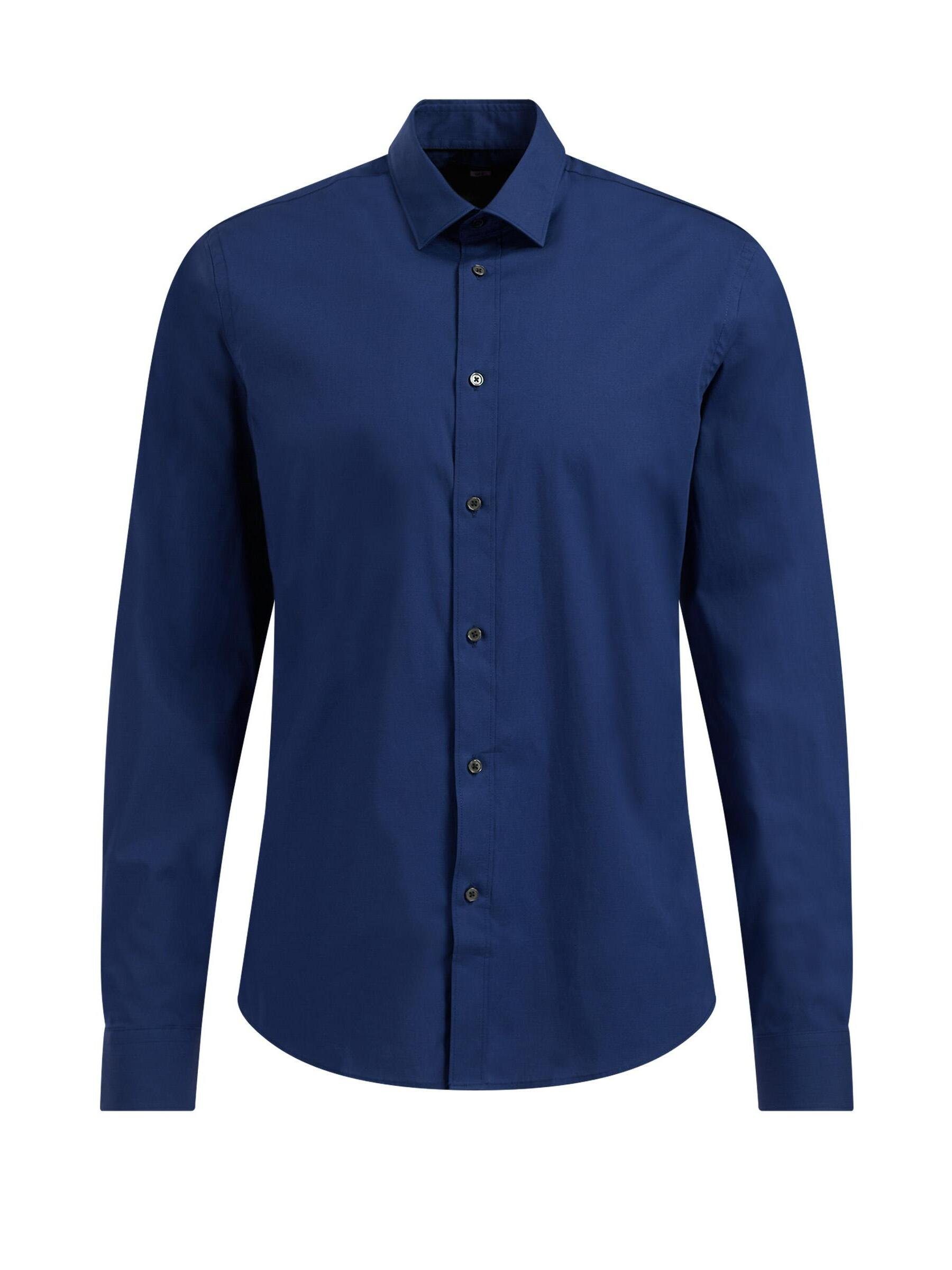 WE Fashion Businesshemd (1-tlg) Marineblau