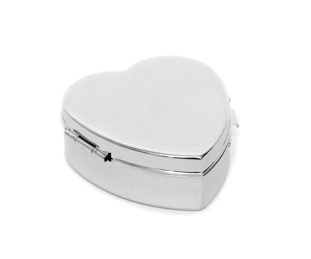 Brillibrum Pillendose Pillendose Herz Pill Box Tabletten Dose Herzform Pillendöschen