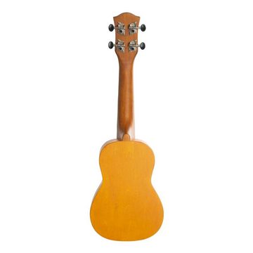 Cascha Ukulele Linde Gelb, Set, mit Tasche und 3 Plektren