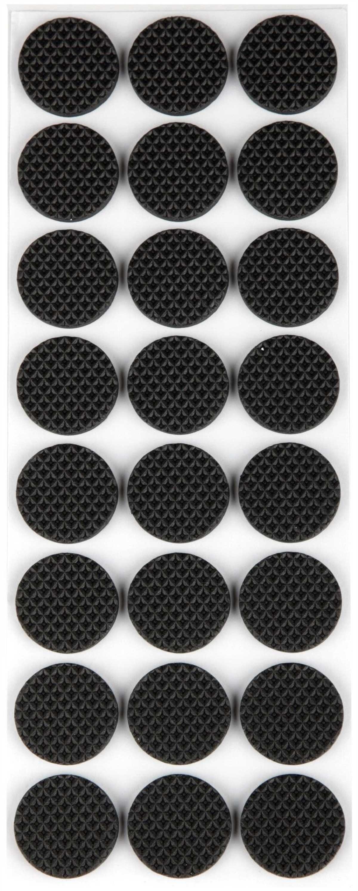 Metafranc Antirutsch-Pads schwarz eckig/rund selbstklebend Gummi