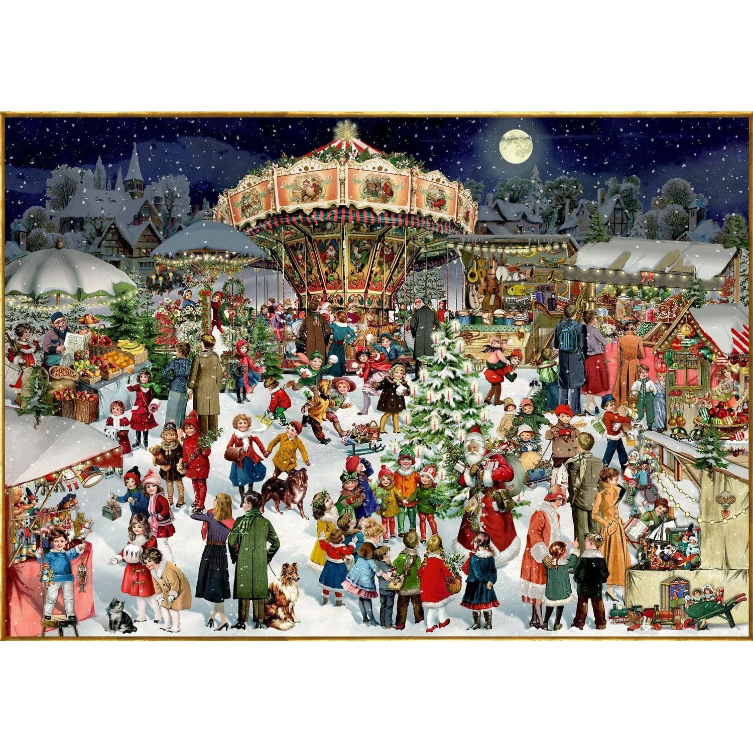 Coppenrath Puzzle Puzzle - Nostalgischer Weihnachtsmarkt, 1000 Puzzleteile