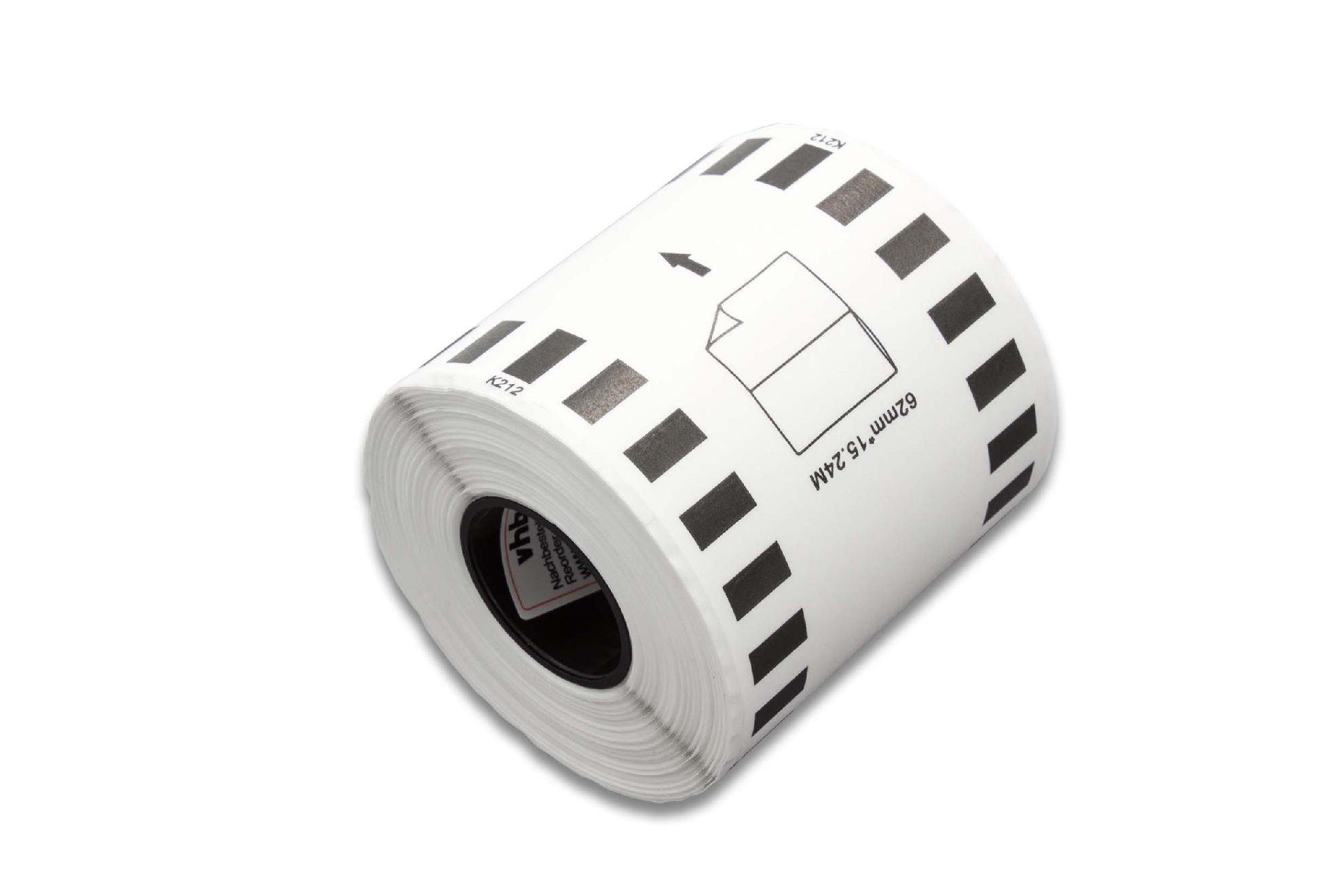 vhbw Etikettenpapier, passend für Brother PT QL-700, QL-710, QL-710W, QL-720 Drucker & Kopierer Etikettendrucker