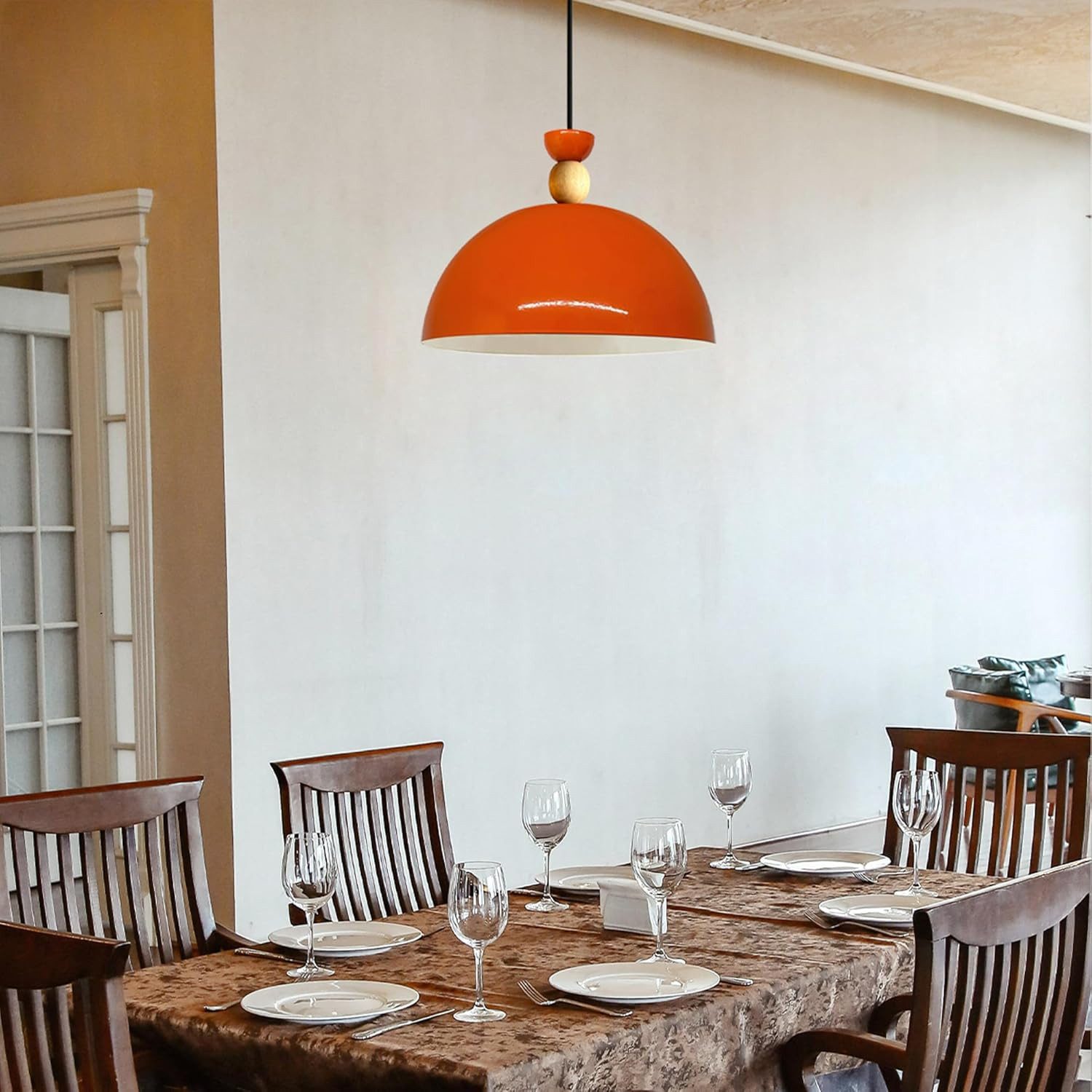 Bamyum Pendelleuchte Pendelleuchte Yimpi Hängelampe Industrial Ø30 cm, E27, Moderne Lampe, ohne Leuchtmittel, E27, Dimmbar, Einstellbare Kabellänge – Bild 5 von 5