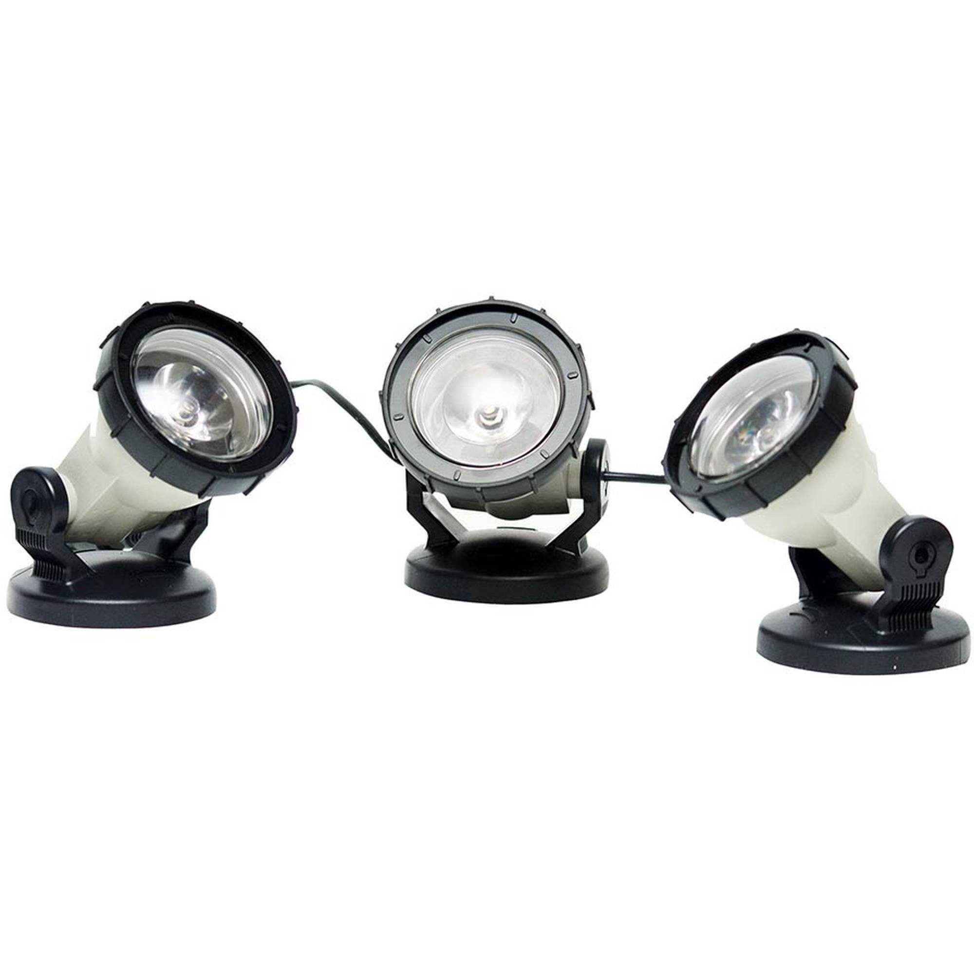 Heissner LED Gartenstrahler Teich- und Gartenlicht, 3er-LED-Set