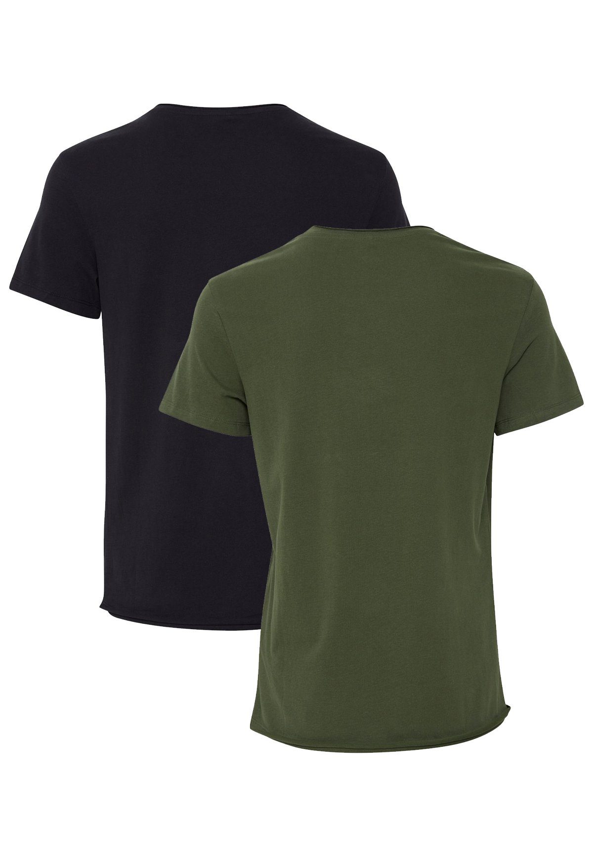 Blend T-Shirt Einfarbiges Rundhals 2er Stück Set BHNOEL für Herren (1-tlg) BLEND BHNOEL Tee