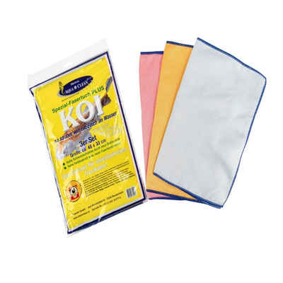 AQUA CLEAN Koi Spezial Fasertuch Plus 33cm x 45cm 3er Set Reinigungstücher (Microfaser)