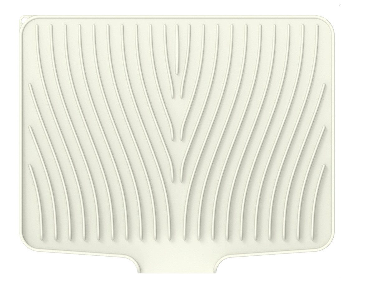 Coonoor Abtropfmatte Geschirr-Trocknungsmatte, rutschfeste Abtropfmatte, hitzebeständig, Zubehör für Ideal zum Abtrocknen von Geschirr auf der Küchenarbeitsplatte oder neben dem Spülbecken, auch als Unterlage für Geschirrständer, Kühlschrankmatte, Hitzeschutzmatte, Backmatte, rutschfeste Schneidebrettmatte, Kaffeekannenunterlage, hitzebeständige Topfunterlage usw., Die Produktgröße beträgt 40×33 cm, mit einer Öffnung zum Abtropfen.