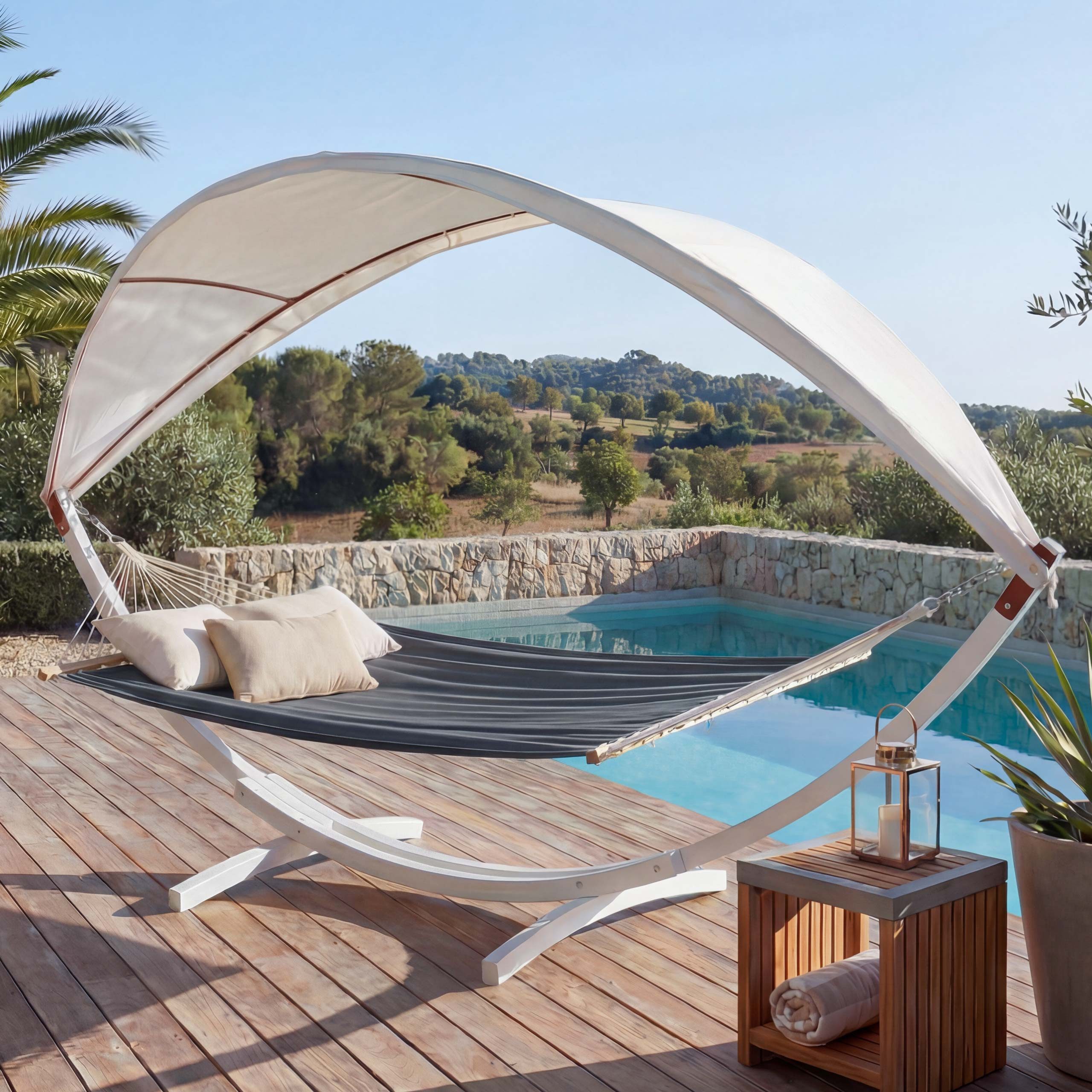 MCW Hängematte MCW-J47 (1 St), Höhenverstellbar Bequeme Formgebung, Stabiles Gestell Einfache Montage