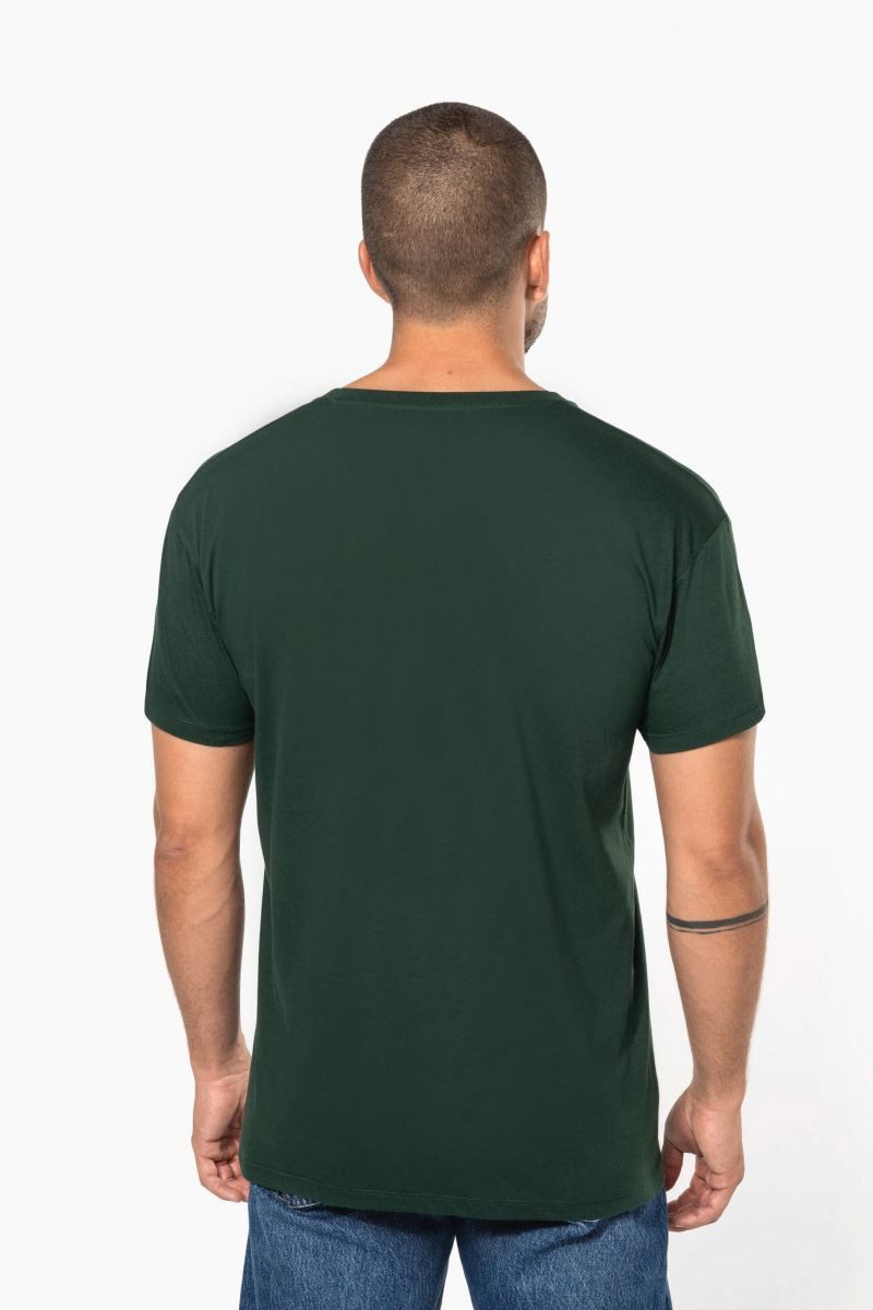 Kariban Rundhalsshirt Herren-T-Shirt Bio150 IC mit V-Ausschnitt