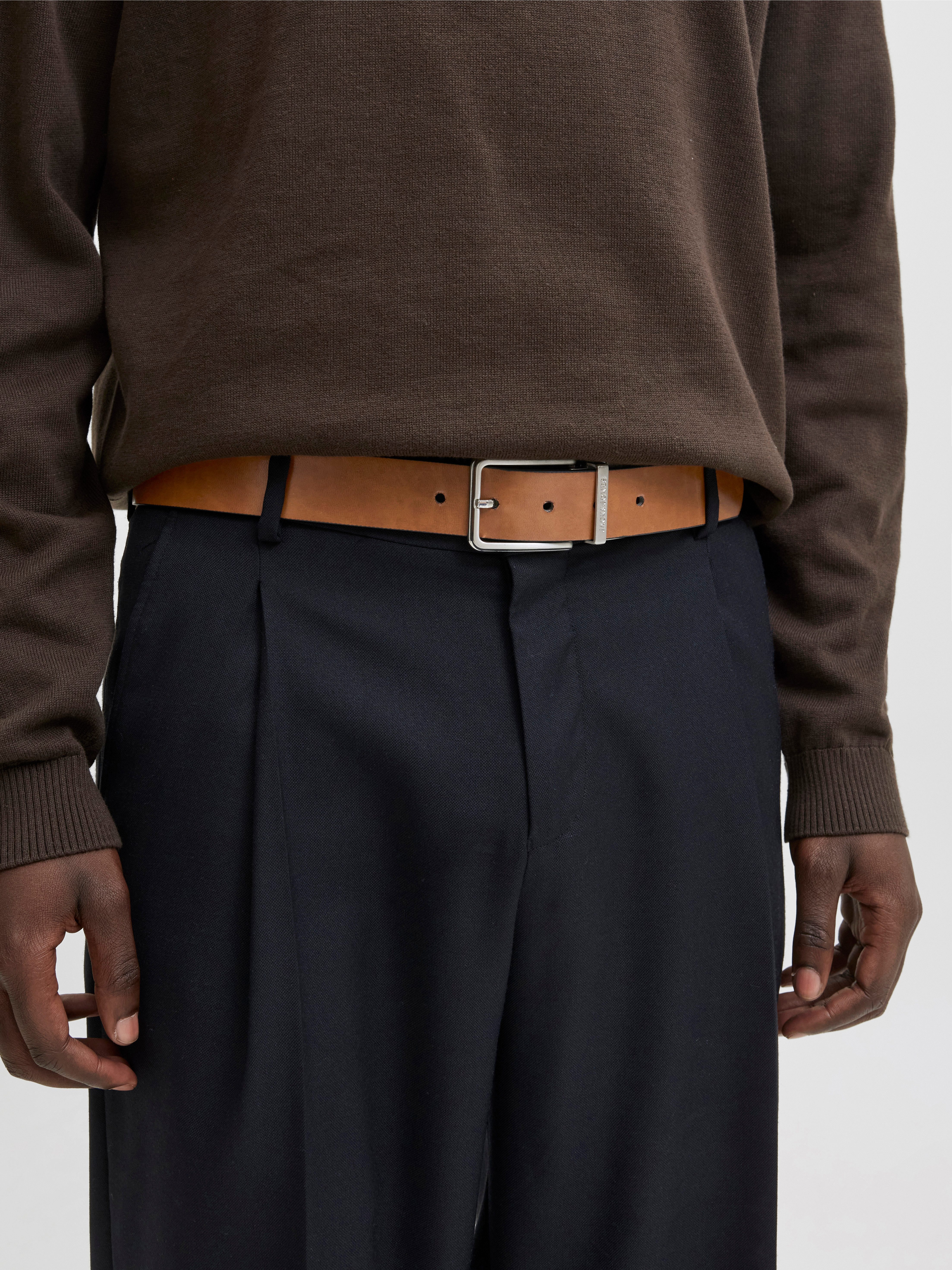 Jack & Jones Ledergürtel JACGARDA REVERSIBLE BELT NOOS