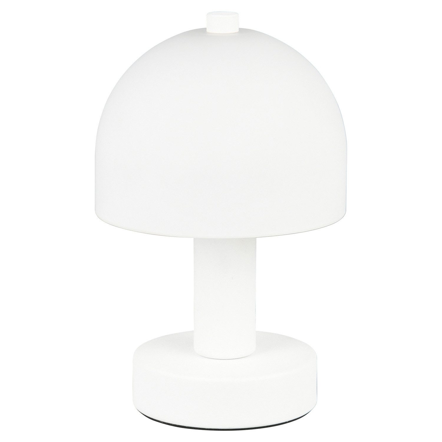 Reality Leuchten Tischleuchte Reality Leuchten, H 18,5 cm, Weiß, Metall, ohne Leuchtmittel, Lampenschirm aus Kunststoff, mit Schnurschalter, Leuchtmittel E14