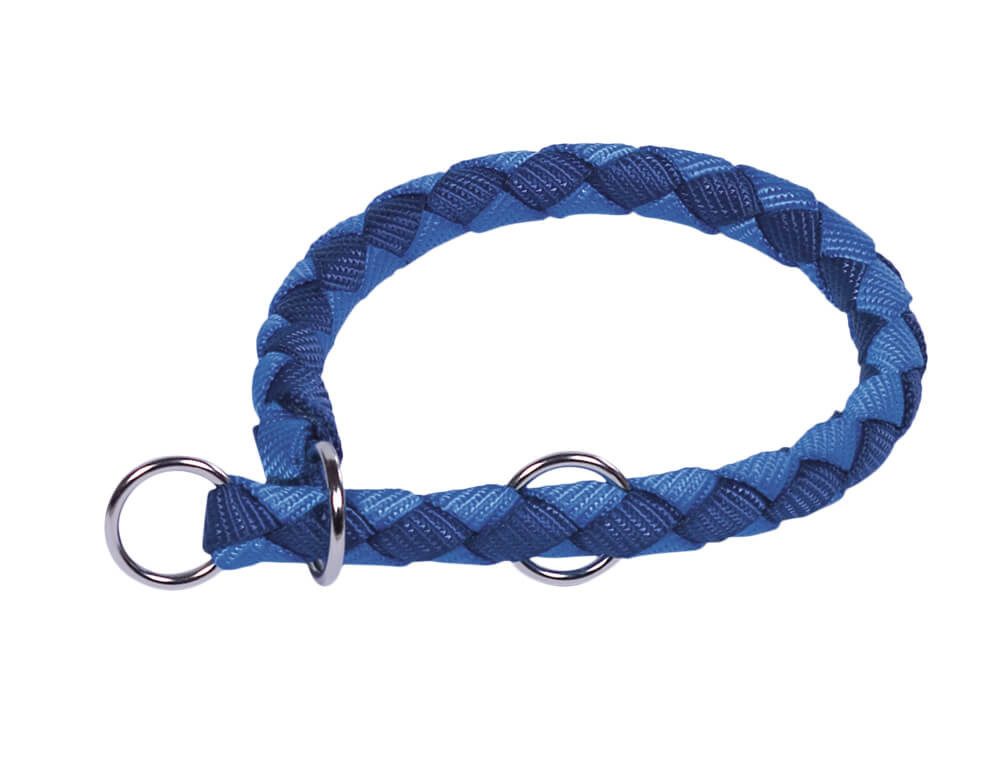Nobby Hundeleine Würger "Corda", blau/hellblau, S-M