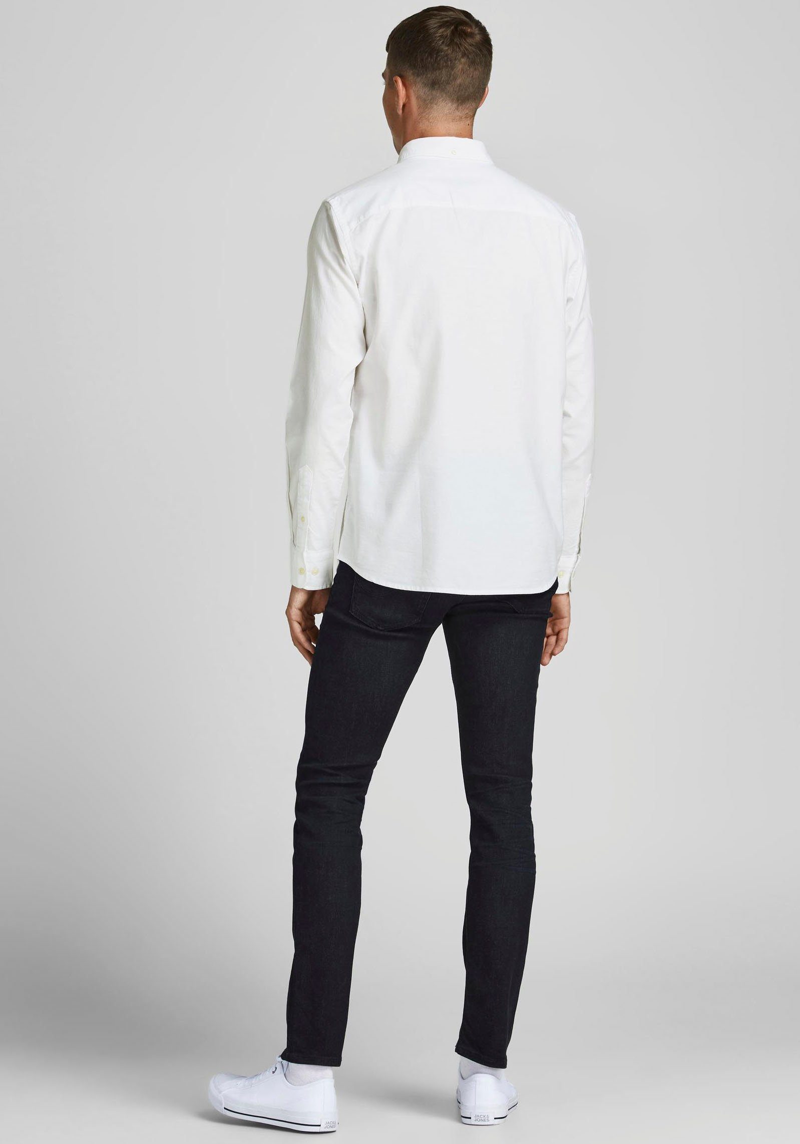 Jack & Jones Langarmhemd "BROOK OXFORD", mit Button-Down Kragen günstig online kaufen