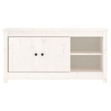 furnicato TV-Schrank Weiß 103x36,5x52 cm Massivholz Kiefer