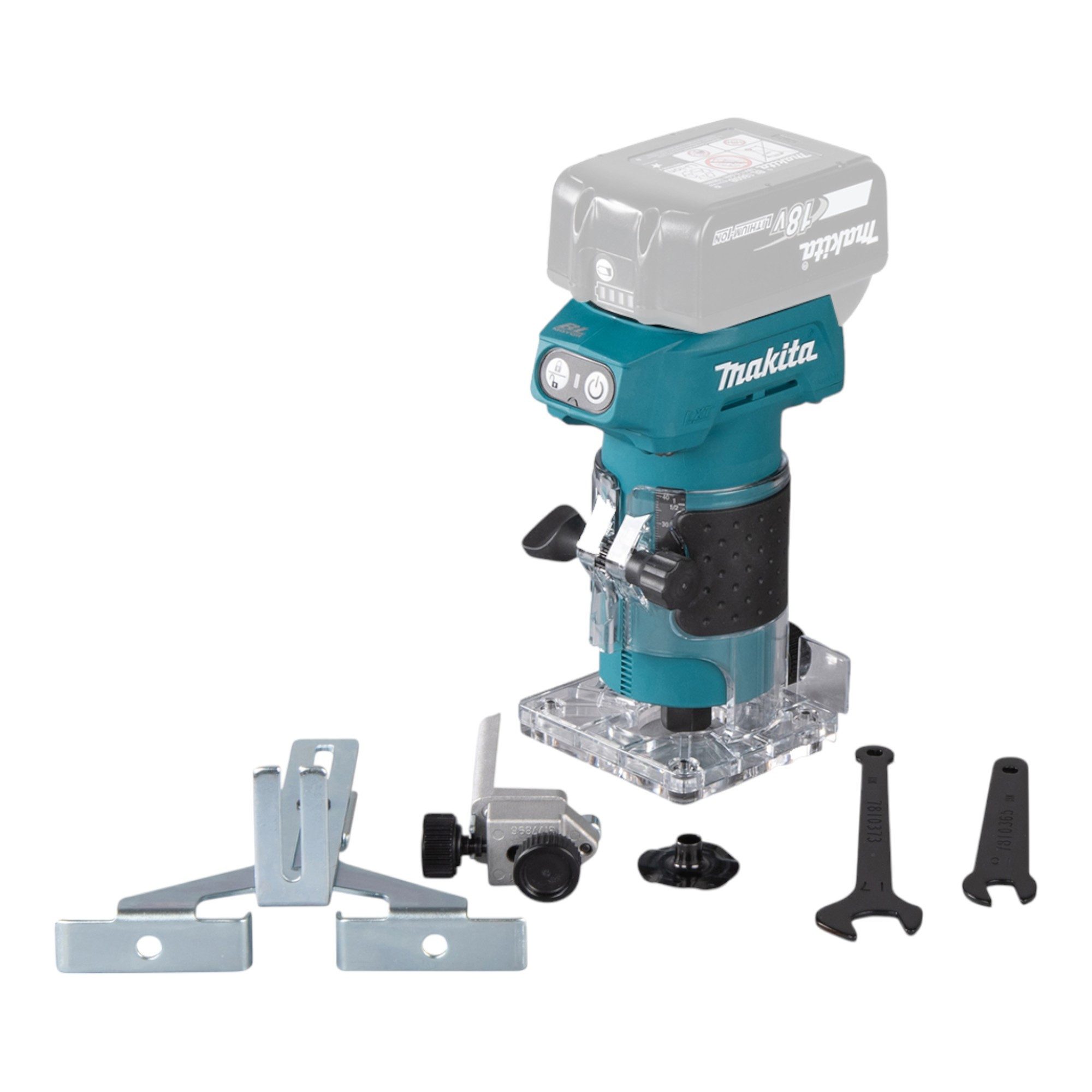 Makita Oberfräse DRT 52 Z 18 V 6 mm Brushless Solo - ohne Akku, ohne Ladege günstig online kaufen