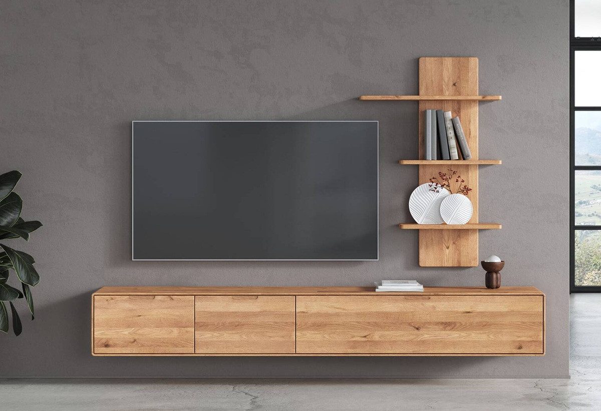 Main Möbel TV-Schrank TV Kombination I 220cm "Kent" Wildeiche massiv