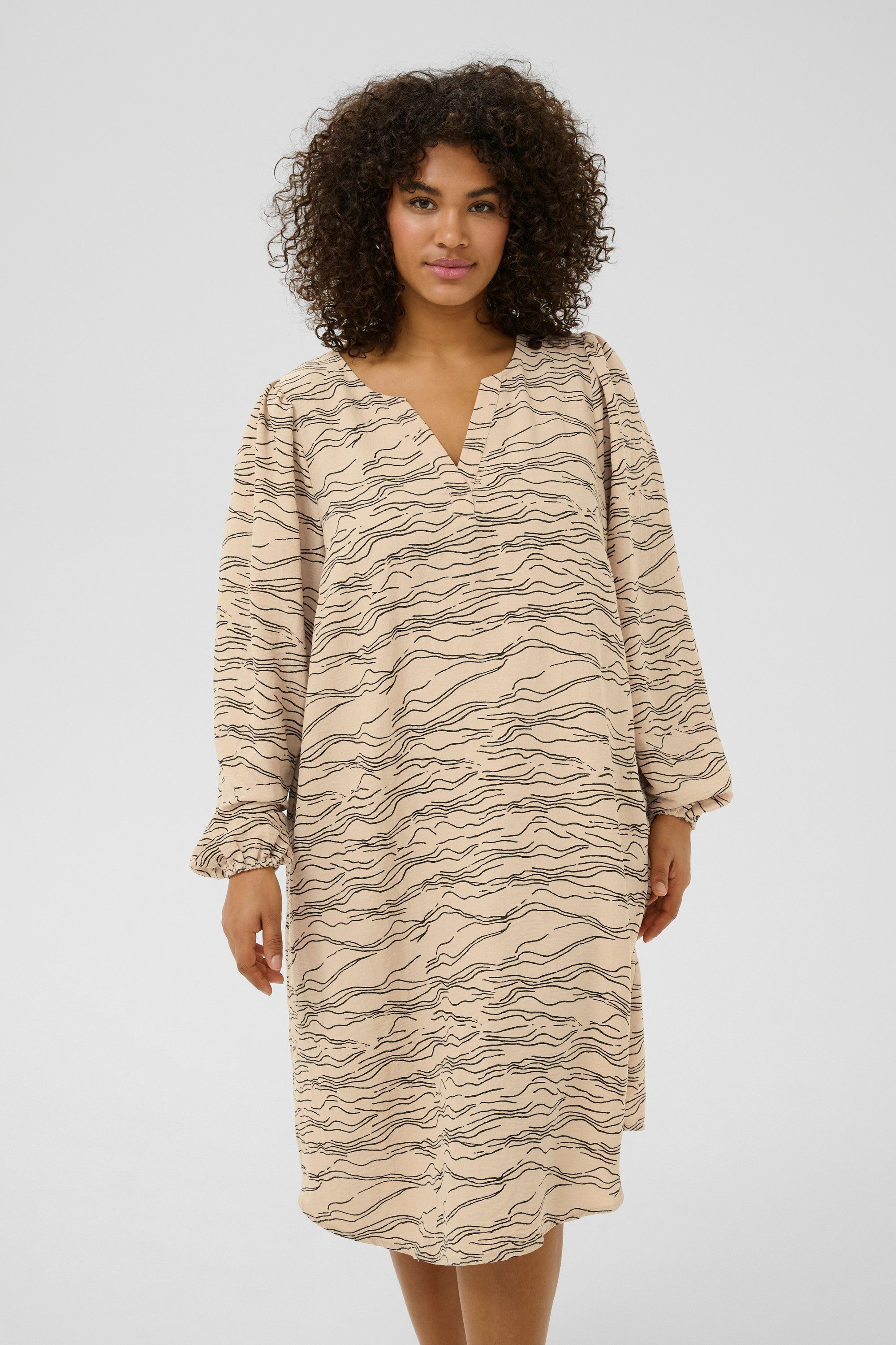 KAFFE Curve Blusenkleid Kleid KCnika Große Größen günstig online kaufen