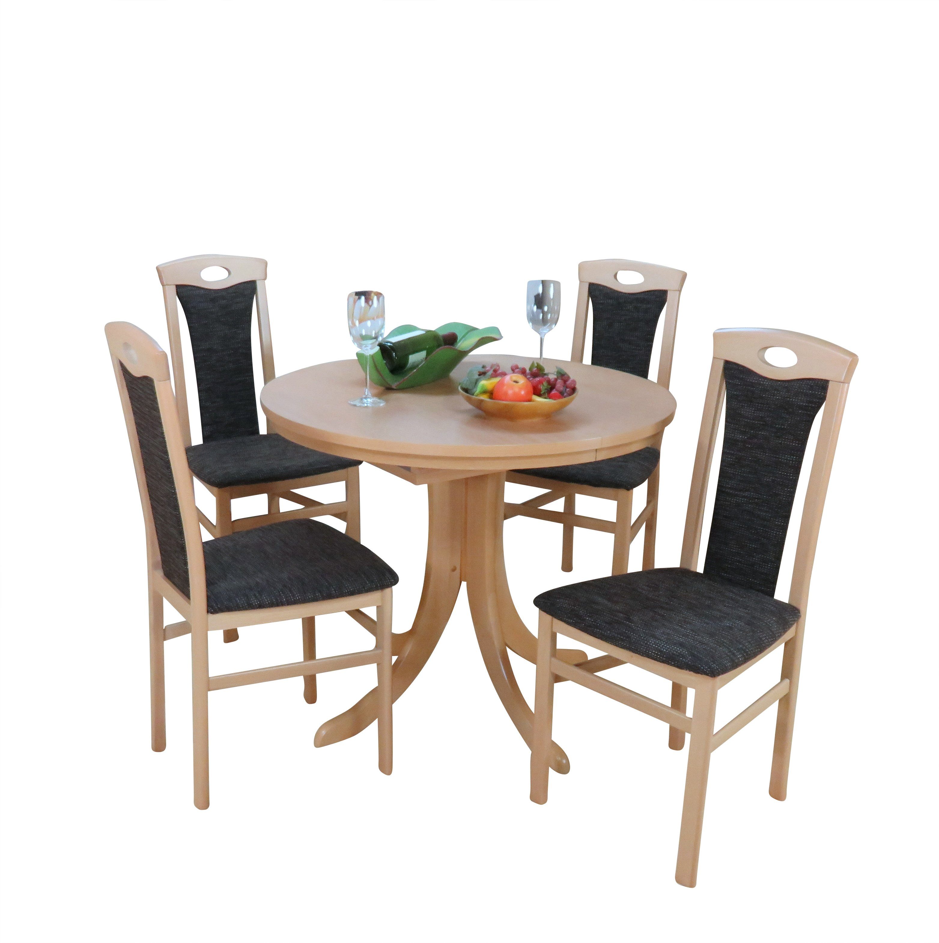 Moebel Direkt Online Essgruppe Birde Spar Set 5 Tlg Auszugs Esstisch Mit 4 Stuhlen Tisch Mit 4 Stuhlen Online Kaufen Otto