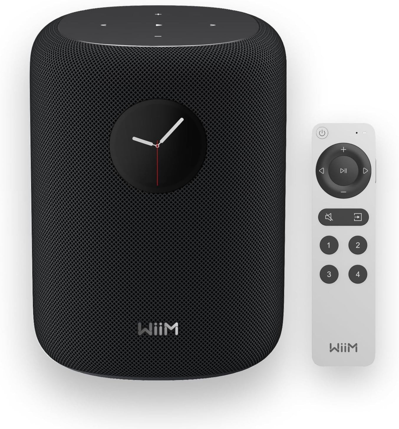 WiiM SOUND Multiroom-Lautsprecher (Wi-Fi 6E (802.11 b/g/n/ax, Tri-Band: 2,4/5/6 GHz), Bluetooth 5.3 (Empfänger & Sender, unterstützt SBC, AAC, LC3), 100 W, Smart Speaker mit 1,8″ Touch-Display)