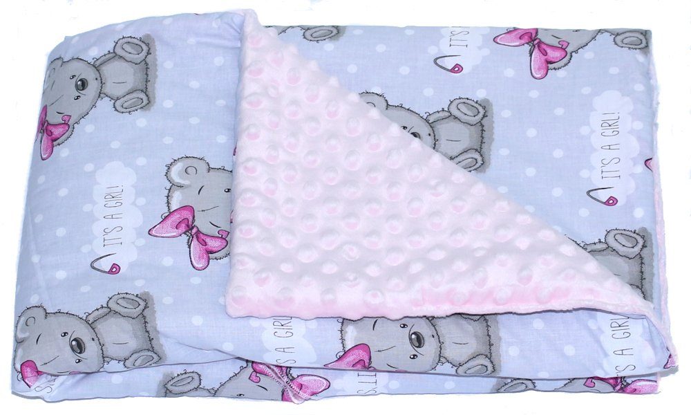 Babydecke Baby Wende Einschlagdecke MINKY mit Kapuze Babyschale Zweiseitig, günstig online kaufen