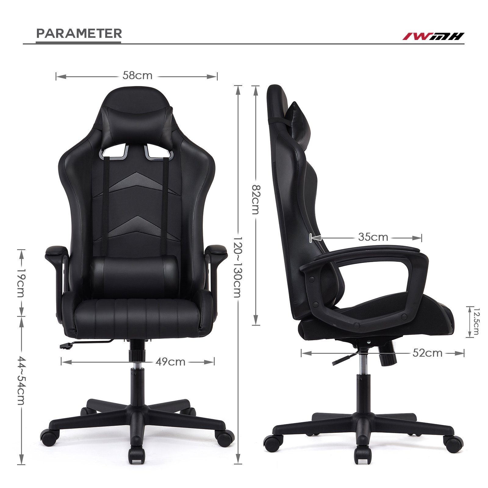 Intimate WM Heart Gaming-Stuhl Verstellbarer Ergonomischer günstig online kaufen