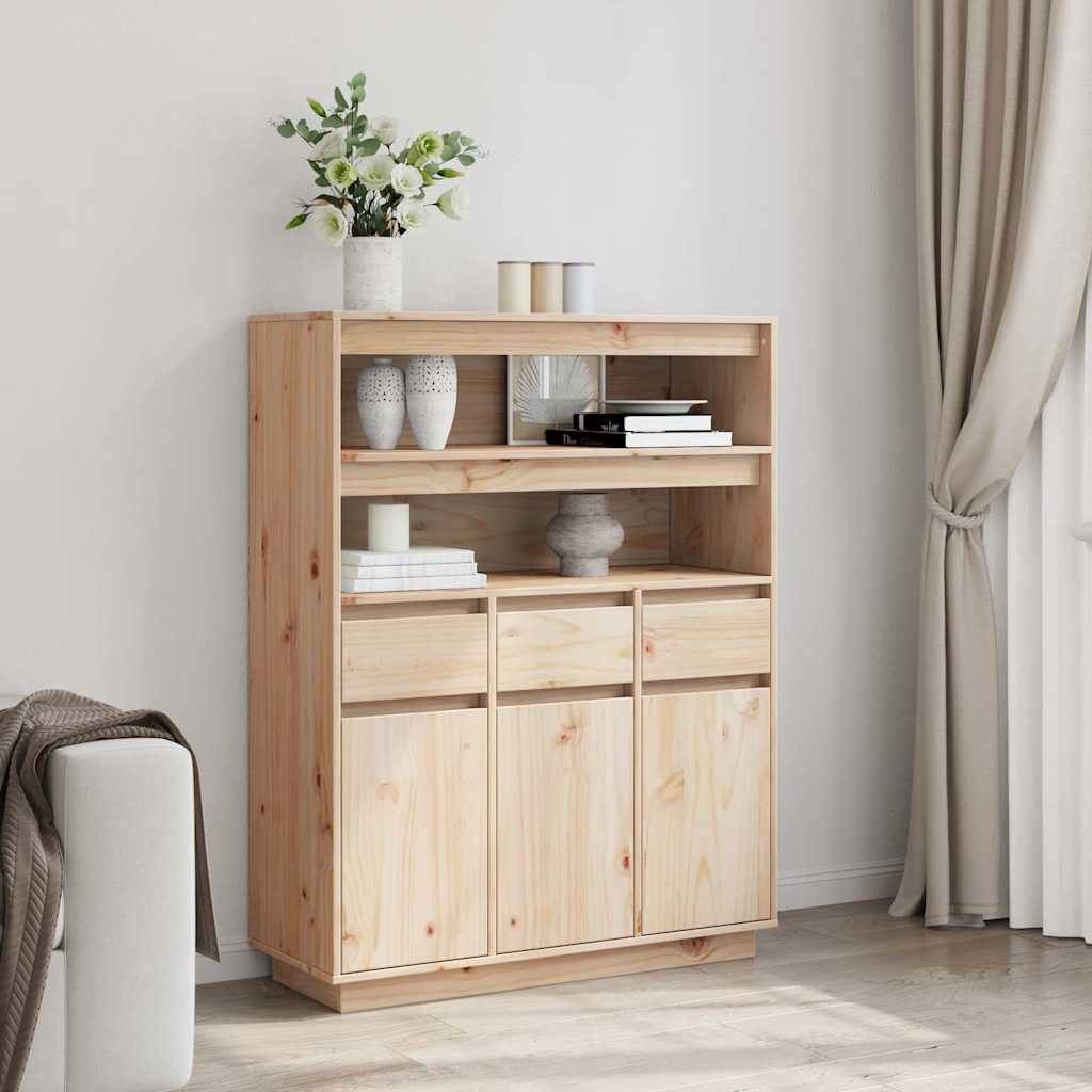 vidaXL Highboard Highboard 89x34x116,5 cm Massivholz günstig online kaufen
