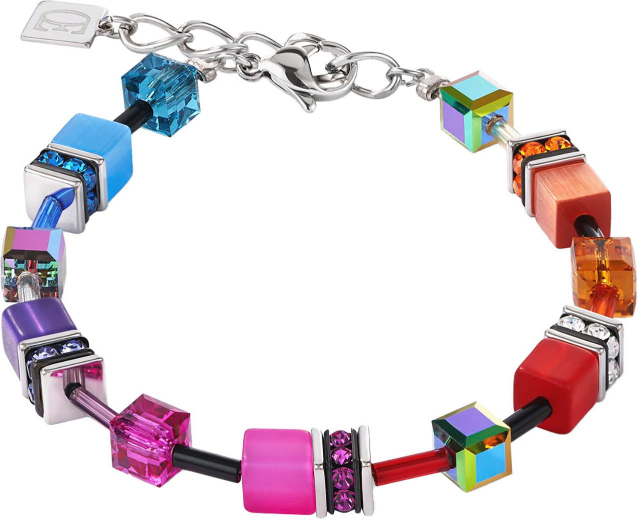 COEUR DE LION Armband Schmuck Edelstahl GeoCUBE® Iconic Würfelkette, Made i günstig online kaufen