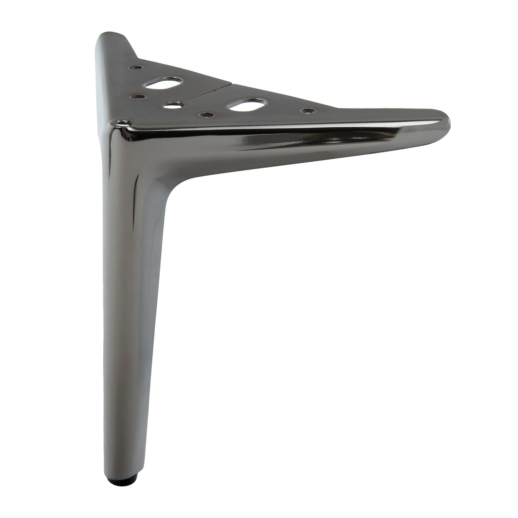 Prima-Online Möbelfuß 4 Stück Möbelfüße Metall möbelbeine Schrank Sofa Couch Dunkles Nickel