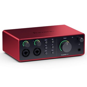 Focusrite Digitales Aufnahmegerät (Scarlett 4i4 4th Gen USB Audio Interface - USB Audio Interface)