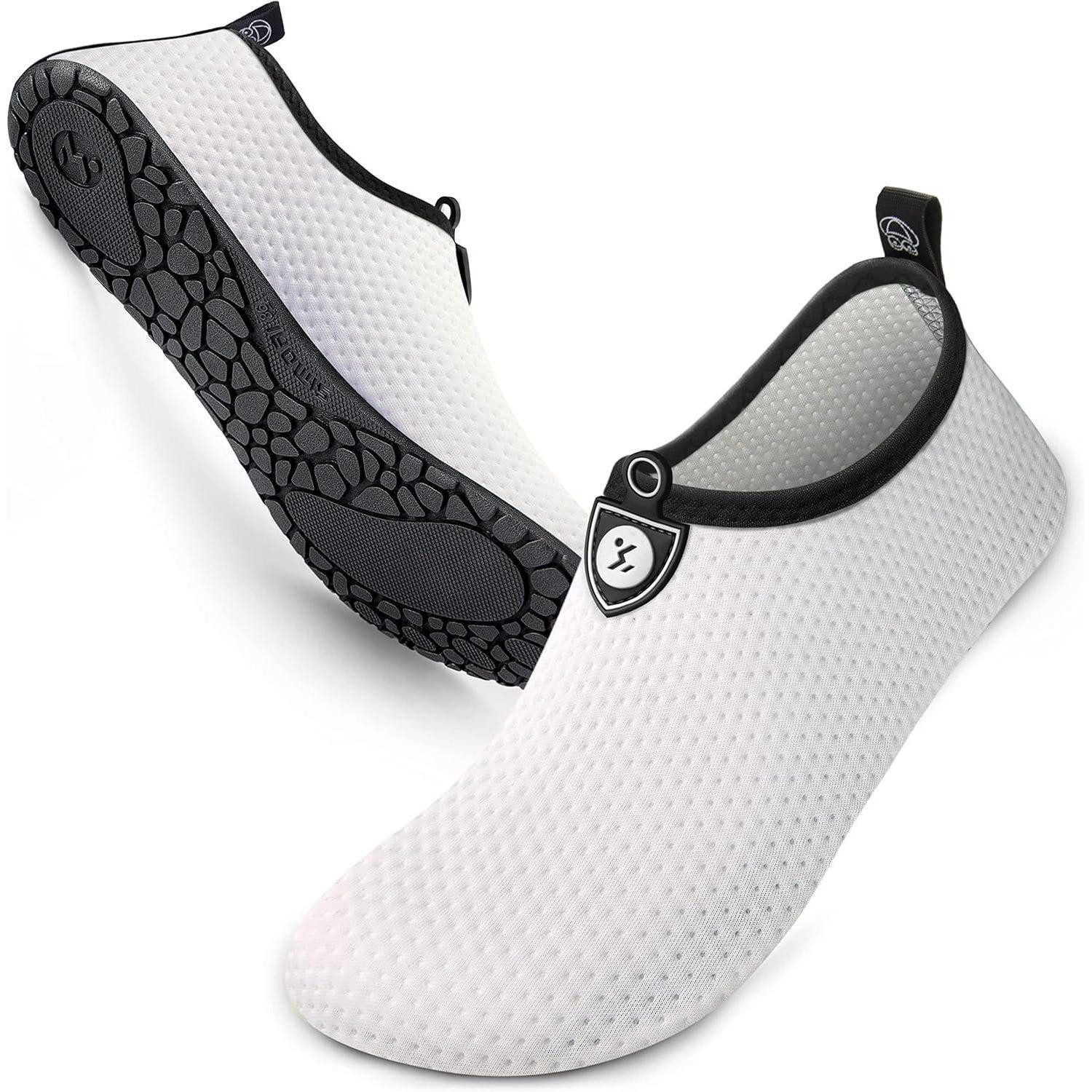 LuxusKollektion Tauchset Wasserschuhe Barfußschuhe Badeschuhe Damen Kreisförmig Weiß 1 42 43 EU