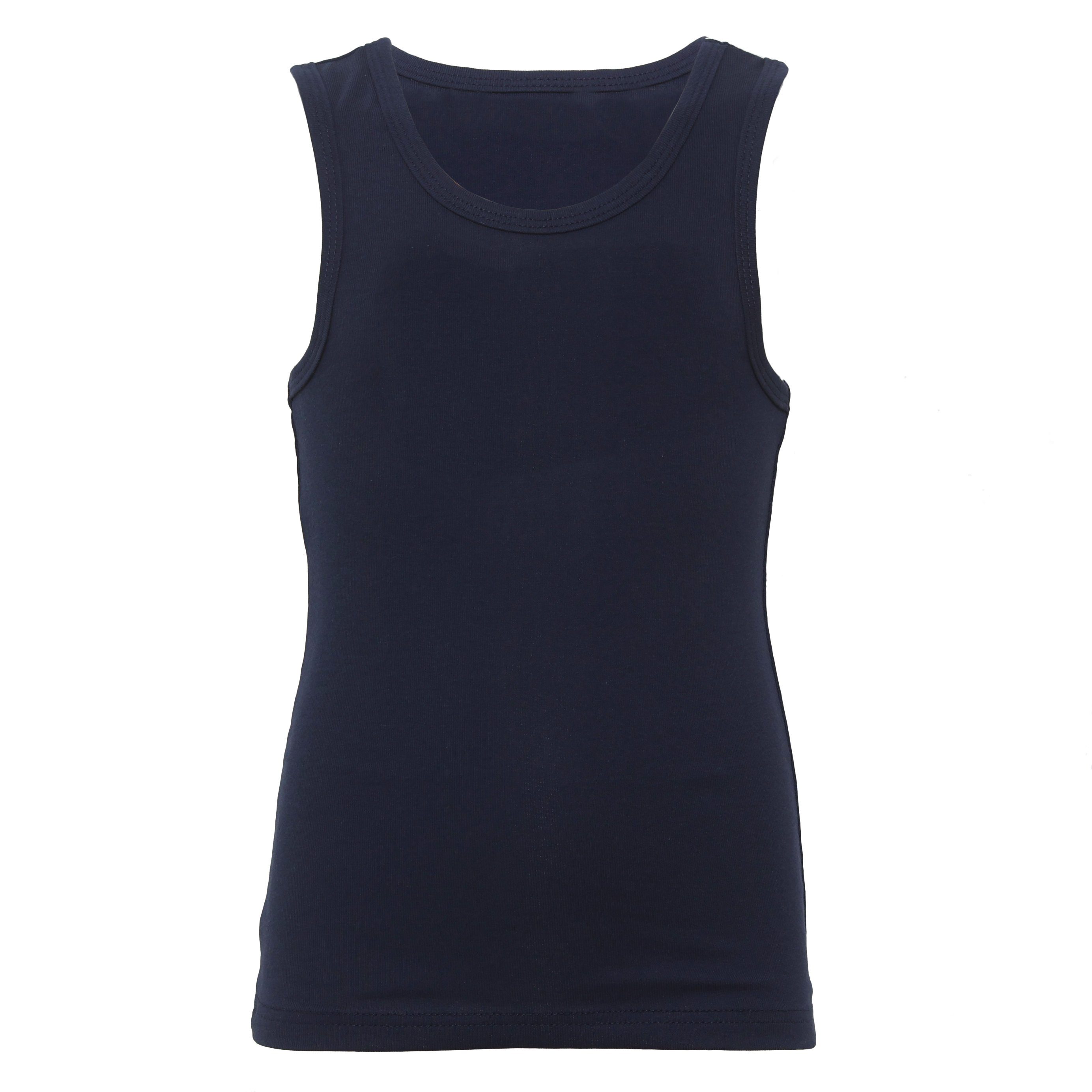 CARBURANT Unterhemd Unterhemd für Jungen, Baumwolle Blau aus 2er-Pack, reiner (2er-Pack)
