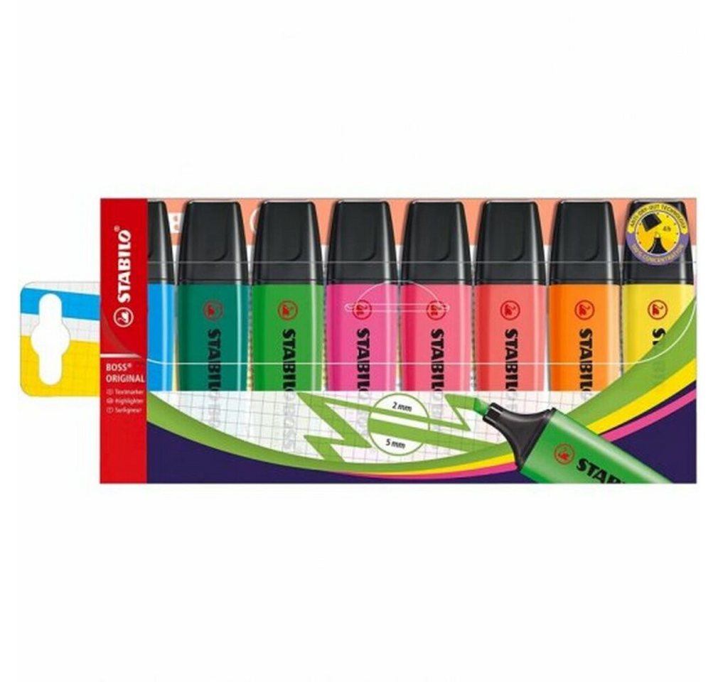 Thumbnail - STABILO Marker Boss Textmarker 708 8er Etui
