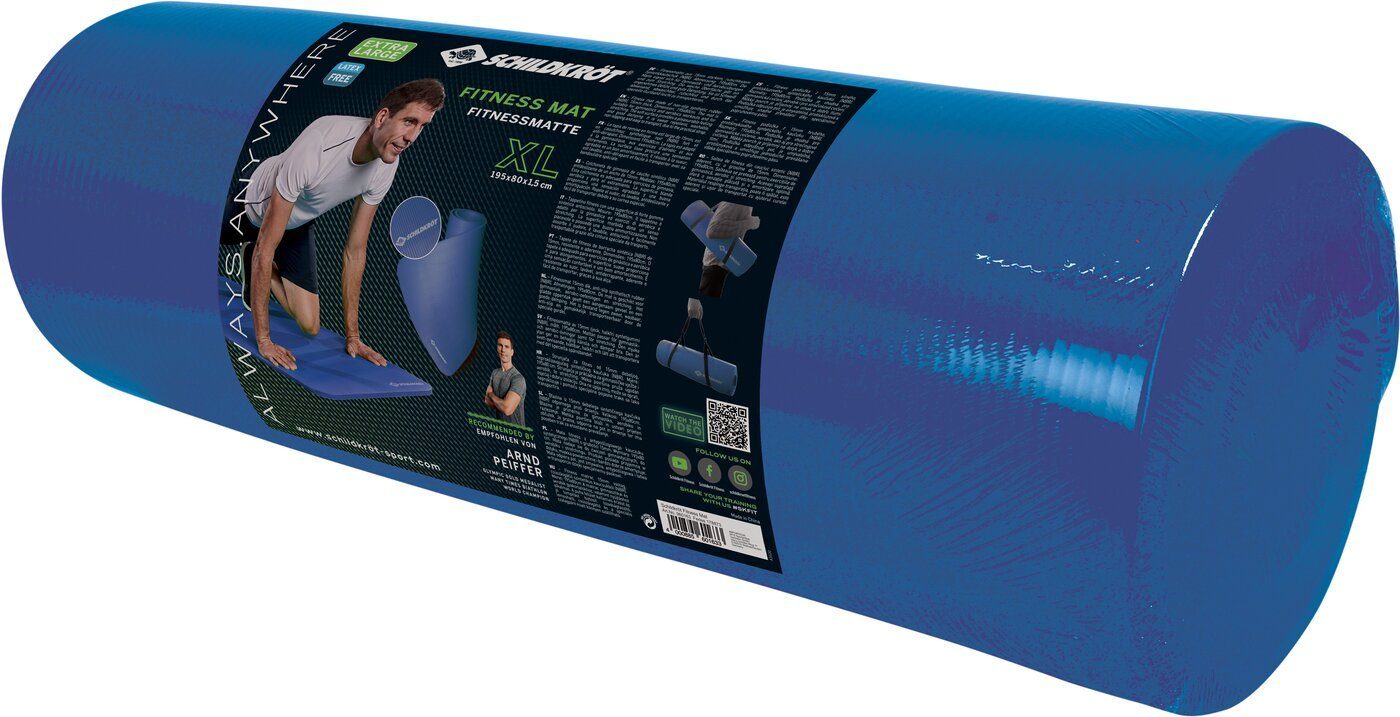 Schildkröt-Fitness Gymnastikmatte FITNESSMATTE XL, (15mm, blue), mit 000 keine Farbe