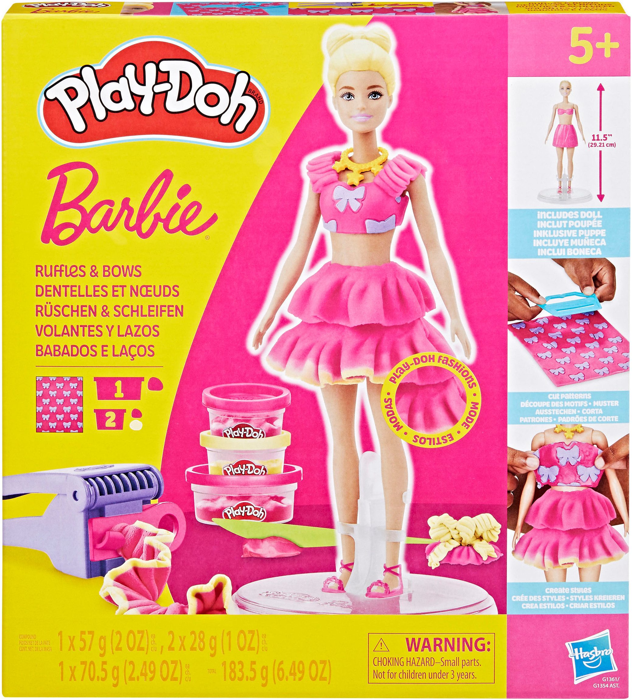 Hasbro Knetform-Set Play-Doh Barbie Rüschen & Schleifen