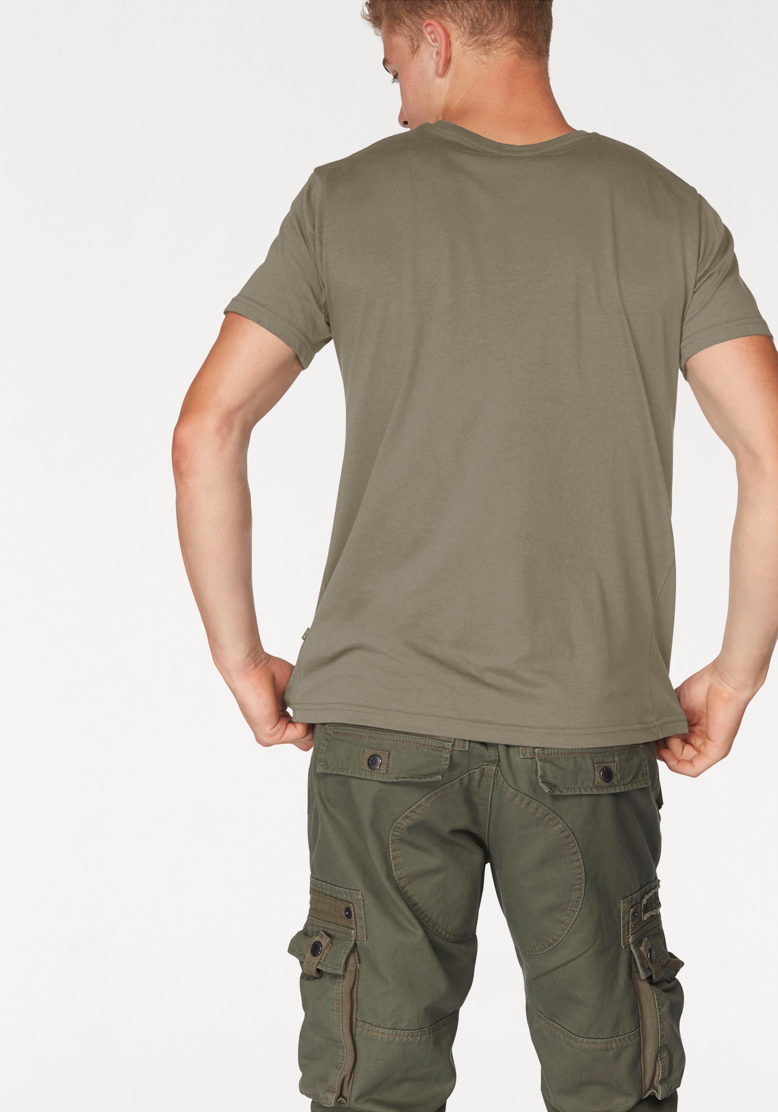 Alpha Industries Rundhalsshirt Logo Print T