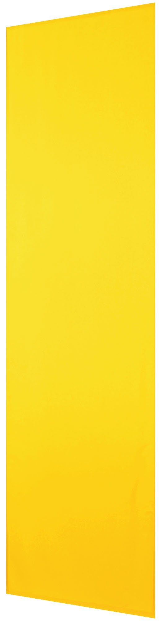 Schiebegardine Gelb (BxL), mit Klettband 60cm (1 Vorhang, Blickdichte Klettband Microfaser, 245cm blickdicht, x Bestlivings, St),