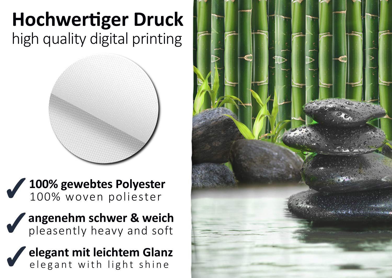 Arteneur Duschvorhang Breite 120 cm, Anti-Schimmel günstig online kaufen