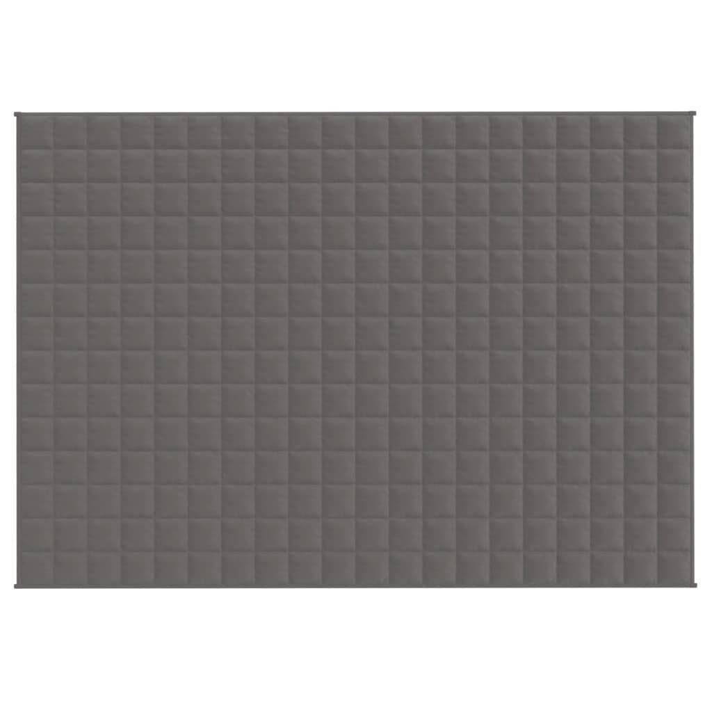 vidaXL Bettüberwurf Gewichtsdecke Grau 140x200 cm 10 kg Stoff