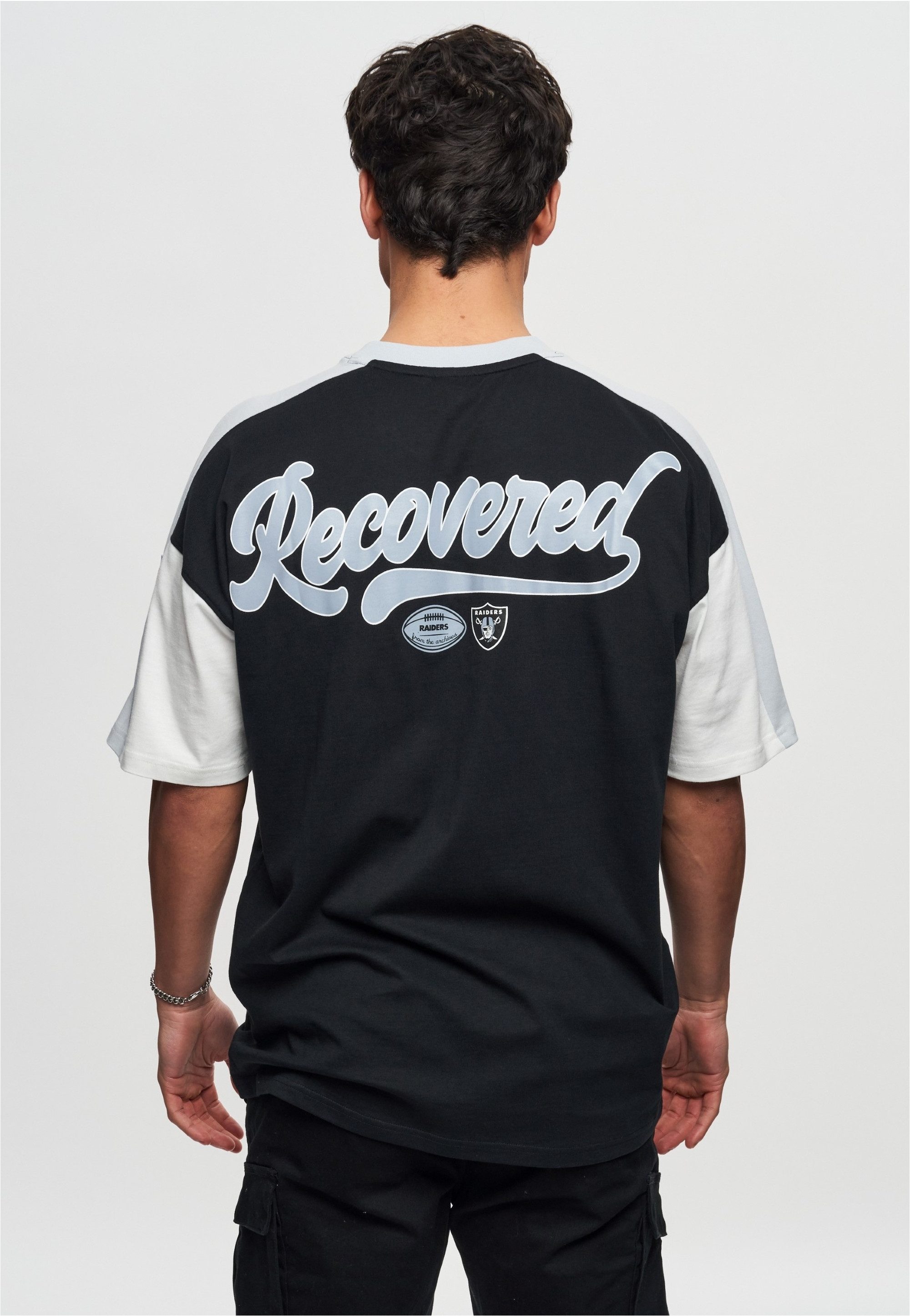 Recovered T-Shirt NFL Raiders Las Vegas Cut and Sew Oversized (1-tlg) für alle Las Vegas Raiders-Fans